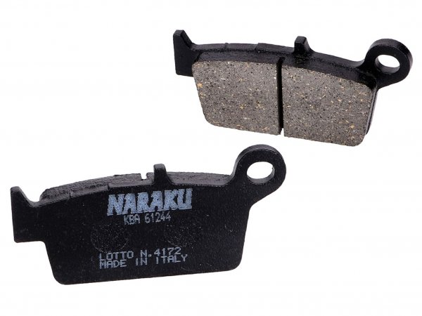 brake pads -NARAKU- organic for Kymco Curio, Fever ZXI, ZXII, KB50, Top Boy, Honda Lead, Shadow