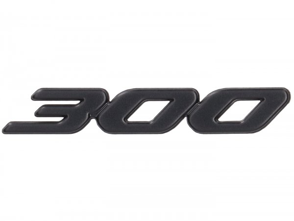 Schriftzug Gepäckfachklappe -PIAGGIO '300'-  GTV HPE 300 RST 2023 Euro 5 keyless ABS 4T 4V LC (ZAPMD3108) - schwarz matt