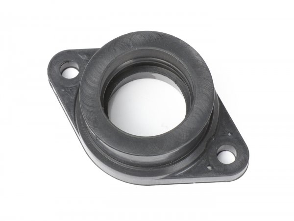 Carb/inlet manifold rubber with flange-Casa Lambretta- CS=30mm, hole pitch=60mm - fits Dell'Orto PHBL 24-25, Mikuni TM24 , TM28