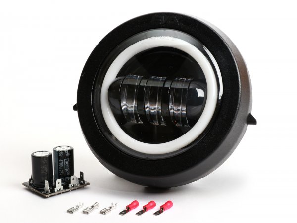 Headlight set -EVOK LED 12V DC, round Ø=135mm- PK S (fixed on the side)
