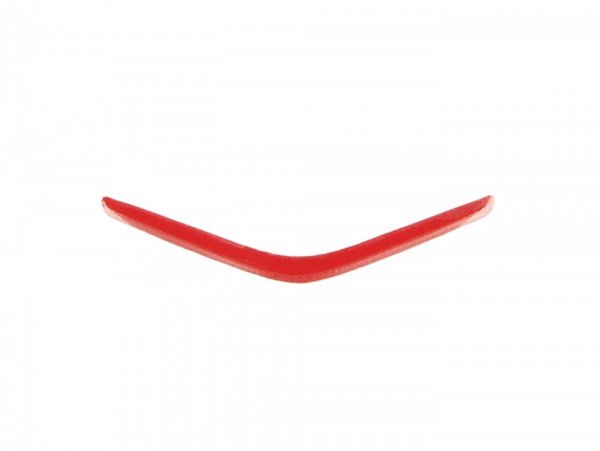 Decorative strip for horn cover, top, red -PIAGGIO- Vespa Sprint 125 (ZAPM81300, ZAPM81301, ZAPMA1300), Vespa Sprint 150 (ZAPM81401, ZAPMA1400), Vespa Sprint 50 (ZAPC53101, ZAPC53201, ZAPC53301, ZAPC53303, ZAPC536B)