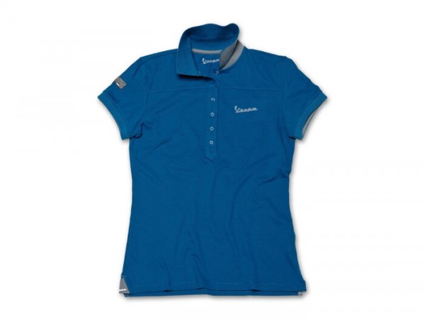 Polo-Shirt Damen -VESPA- blau - M