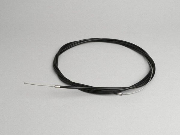 Universal cable -Ø=1,2mm x 2500mm, hose= 2200mm, fitting Ø=3,0mm x 3mm- used as throttle cable - plaited cable PE - black