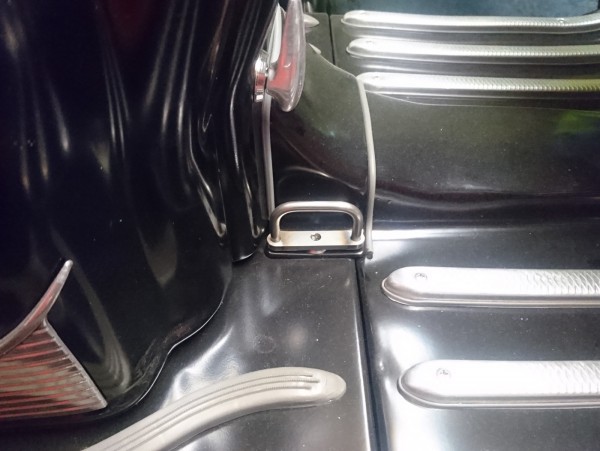 Ancrage bagages sol central -TD-Customs- Lambretta (séries 1-3) - inox