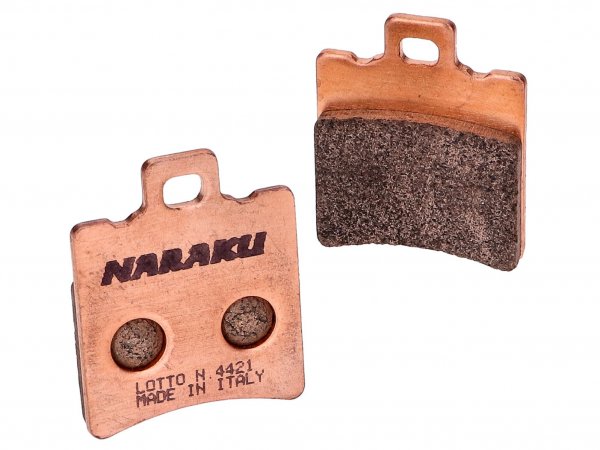brake pads -NARAKU- sintered for Aprilia, Malaguti, MBK, Piaggio, Yamaha