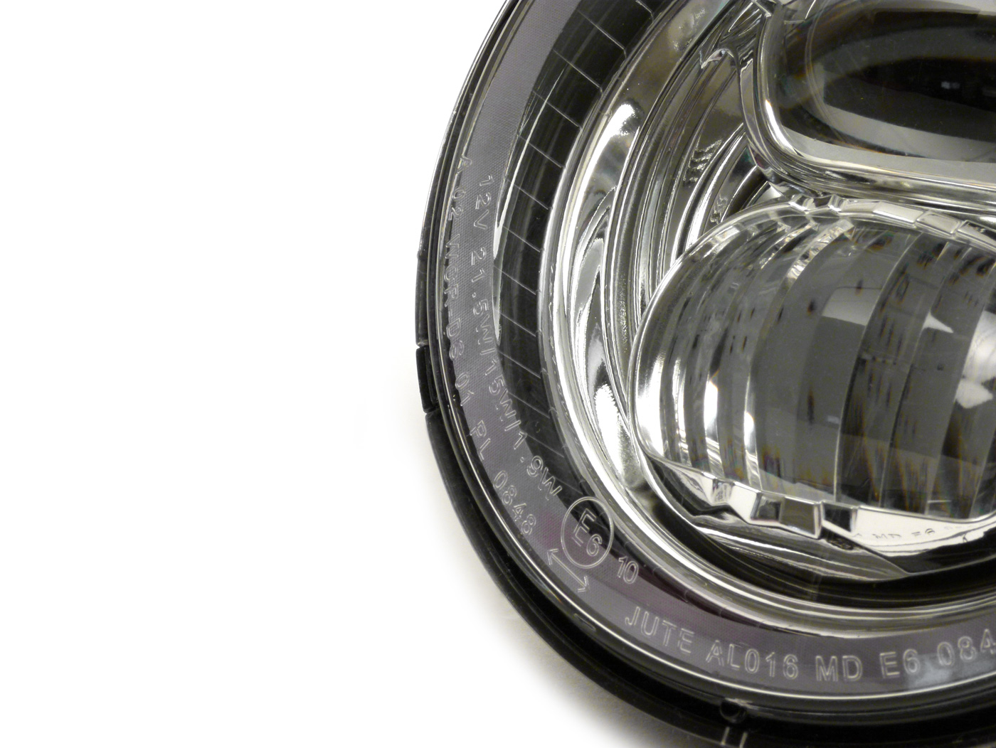 Scheinwerfer LED rund Ø 145 mm passt mit Modifikation auch für Vespa  PX80-200/PE/Lusso/'98/MY/'11/LML Star 125-200 2T/4T 12V DC inkl.  Leuchtmittel ohne Montagematerial mit E-Prüfzeichen Note 1 - perfekte  Reparatur