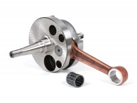 Vilebrequin -TAMENI Standard, valve rotative, course de 57mm, bielle de 105mm- Vespa VNB, VBA, VBB, T4, Super