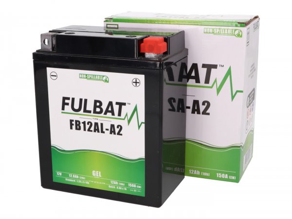 Batería (gel), sin mantenimiento  -FULBAT FB12AL-A2, 12V 12Ah, 134x80x160mm