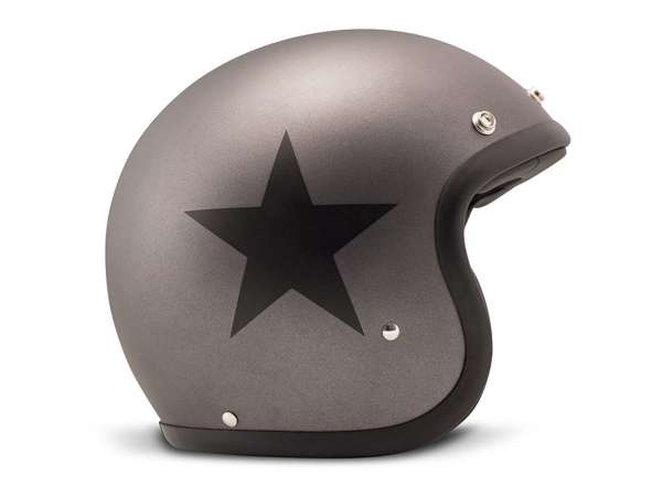 Helmet -DMD Jet Vintage- open face helmet, vintage - Star Grey - S (55-56cm)