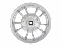Wheel rim, rear, silver -PIAGGIO 3.00-12 inch, Ø brake drum = 110mm - 10 spokes-  Vespa Primavera 50 (ZAPCA0100, ZAPCA0102, ZAPCA0200, ZAPCA0202, ZAPCD010, ZAPCD020)