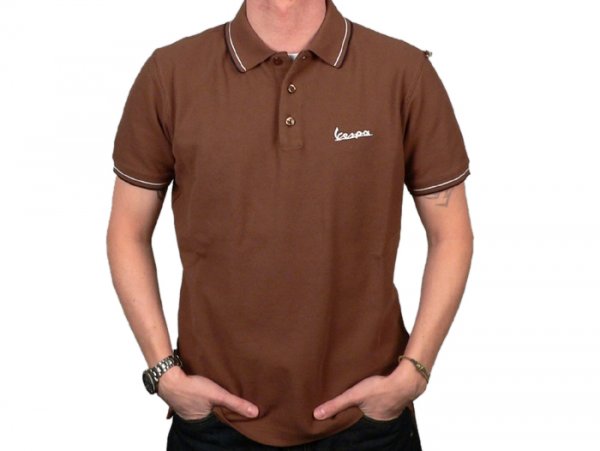 Polo-Shirt signore -VESPA- marrone - S