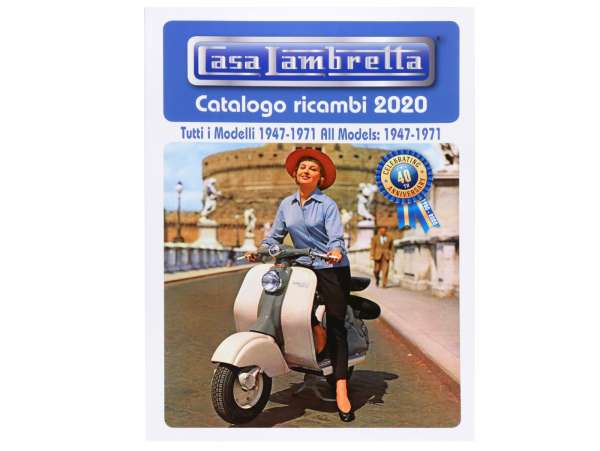 Catalogo -CASA LAMBRETTA- Ricambi Catalogo 2020 - 400 pagine - LI, TV, LIS, SX, DL, JUNIOR, LUI