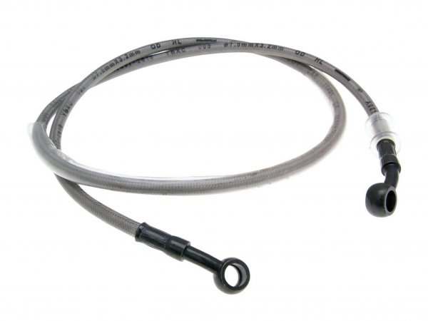 Brake hose, front -OEM QUALITY- GY6 50-150 - braided steel coated