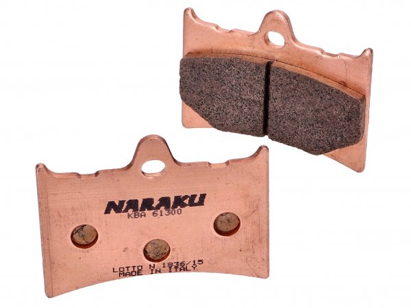 Plaquettes de frein -NARAKU- Sinter pour Aprilia AF1 Futura 125, RS 125