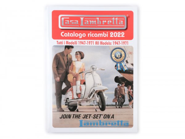 Catálogo -CASA LAMBRETTA- Spare Parts Catalogue 2022 - 400 páginas - LI, TV, LIS, SX, DL, JUNIOR, LUI