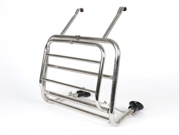Front rack, fold down  -VIGANO Style- Lambretta LI (Series 2), TV (Series 2) - stainless steel