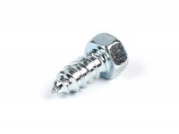Tapping screw with hexagon -DIN 7976 galvanized steel- SW8 - 5.2 x 13mm - used for locking plate rectangular headlights Vespa V50 Special