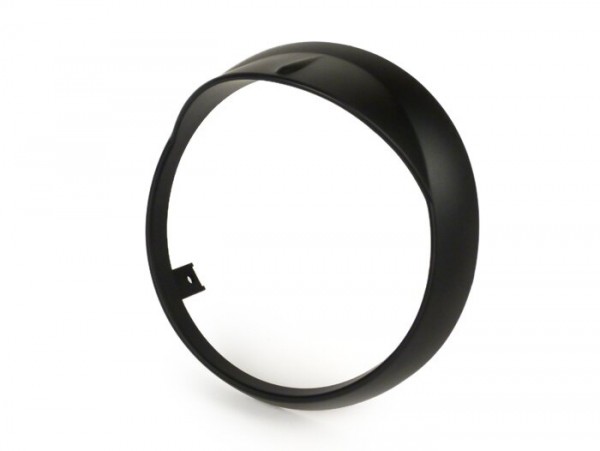Headlight rim with visor -MOTO NOSTRA- Vespa Primavera (2013-) - flat black