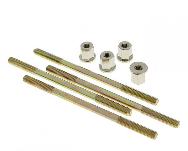 cylinder bolt set -NARAKU- incl. nuts M6 thread 110mm overall length - 4 pcs each
