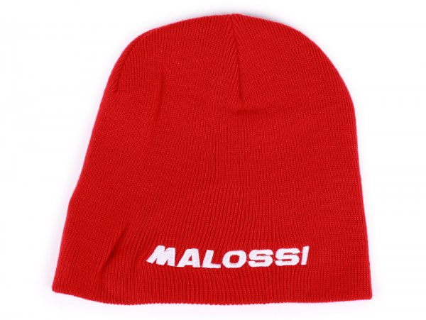 Mütze -MALOSSI- Rot - One Size - gestrickt