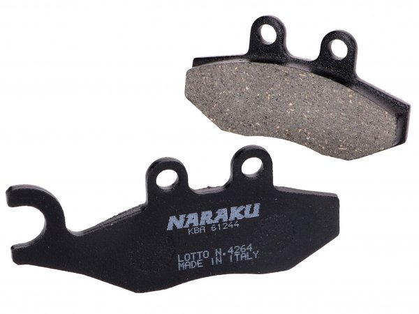 brake pads -NARAKU- organic for Piaggio X7, X9, X-Evo, MP3, Vespa 946, GTS, GTV