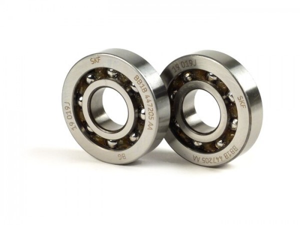 Ball bearing set crankshaft -MALOSSI Sport Piaggio/Gilera 50-80cc- BB1 3055B (20x52x12mm) - C3M polyamide - (used for crankshaft Piaggio/Gilera automatic 50-80cc 2-stroke)