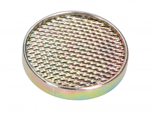 Cartuccia filtro aria / filtro aria in metallo, piatto, d=60mm, in pile -101 OCTANE- per Simson S50, S51, S53, S70, S83, SR50, SR80