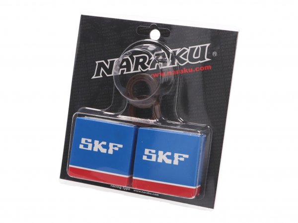 crankshaft bearing set -NARAKU- SKF metal cage for Piaggio