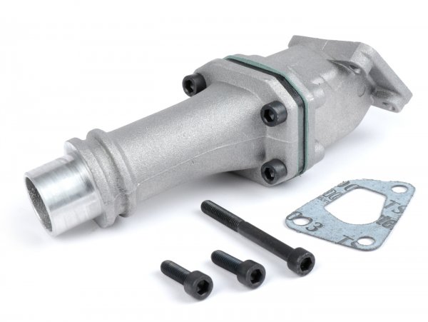 Intake manifold - for reed valve -POLINI 3-stud reed valve- Vespa PK XL - CS=28.5mm (Dell'Orto PHBL24, Polini CP24 )
