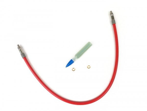Brake hose -SPIEGLER MODULAR (without fittings)- Vespa, Lambretta - red - 500mm