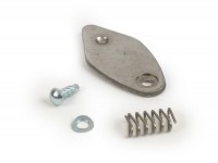 Steering lock cover set-RMS (lozenge), rivet Ø=2.7mm- Vespa V50 L (V5A1T, -580000), V50 N (V5A1T, -236000), V90 (V9A1T, -31300), PV125 (VMA2T, -28959), Super 125, Super 150 (-73779), GT125 (VNL2T, -62684), Sprint (VLB1T, -77174)