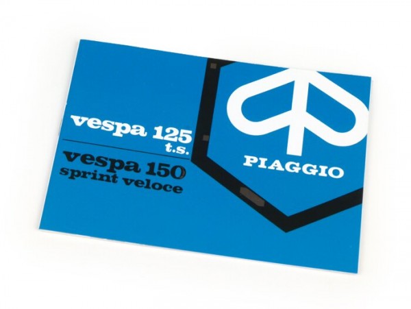 Manual de instrucciones -VESPA- Vespa Sprint Veloce, TS (1975)