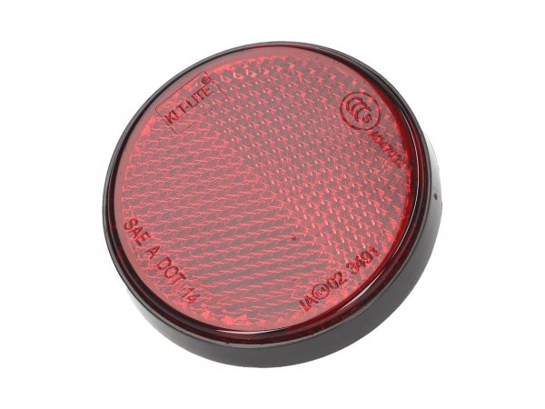 reflector -101 OCTANE- round 55mm red color, screwable