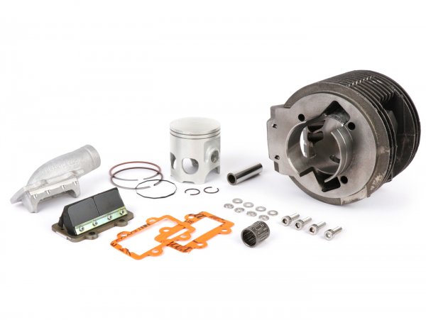 Cylinder -GRAN TURISMO GT186 Kit, incl. intake manifold and reed valve- Lambretta LI 125-150, LIS 125-150, SX 150, DL 125-150, GP 125-150