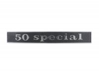 Badge frame rear -OEM QUALITY- Vespa 50 Special (rectangle) - Vespa 50 Special (since 1969)