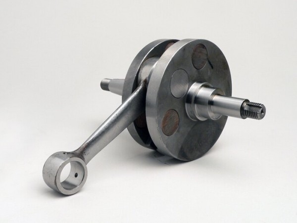Crankshaft -MAZZUCCHELLI RACING (reed valve intake) full circle web (57mm)- Vespa PX125, PX150