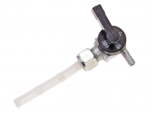 Fuel tap -101 OCTANE- manual with plastic lever - for Tomos A3, A35 - version with union nut