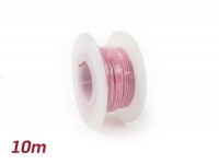 Câble électrique -UNIVERSEL 0,85mm²- 10m - rose