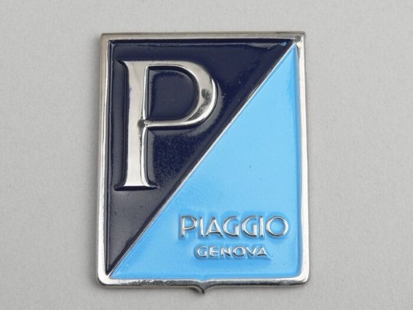 Badge horn cover -OEM QUALITY- Vespa Piaggio Genova rectangle - Vespa GS150 / GS3 (since 1955)