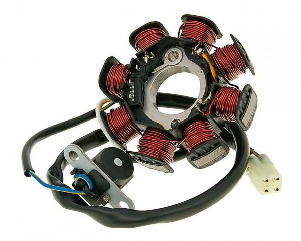 Lichtmaschine Stator -101 OCTANE- 4-polig für Kymco Super9 LC, Agility 2T, Like 2T, Grand Dink, People, Yager 50