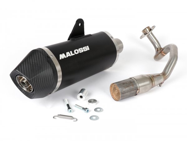 Exhaust -MALOSSI RX Black homologated with catalytic converter- Vespa GTS 125-150 Euro4