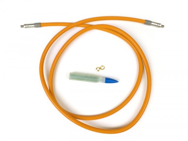 Brake hose -SPIEGLER MODULAR (without fittings)- Vespa, Lambretta - orange - 1400mm