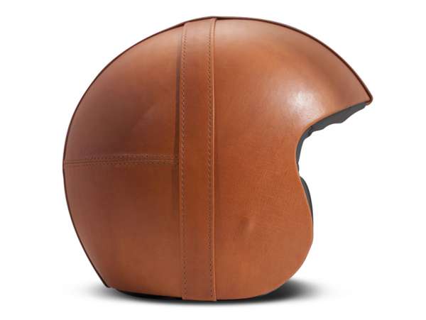 Helmet -DMD Jet Vintage- open face helmet, vintage - Bowl Dark Orange - S (55-56cm)