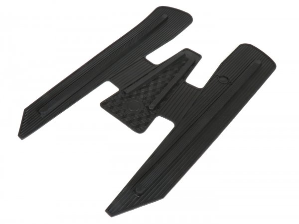 Tapis de plancher -VESPA avec des baguettes de plancher au centre, version étroite- V50, PV125, ET3 - noir