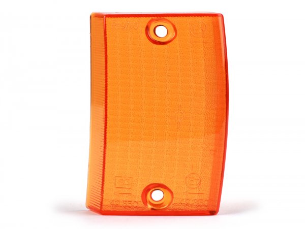 Cabochon clignotant -SIEM- Vespa PK50 S, PK80 S, PK125 S - avant droit - orange
