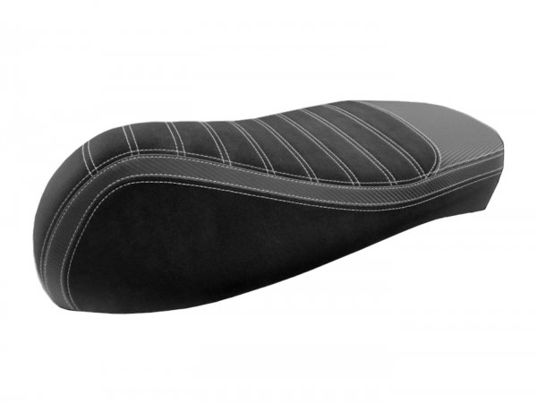 Seat cover -JN SEATS- Vespa GTS 125-300  - 2009- - black / white