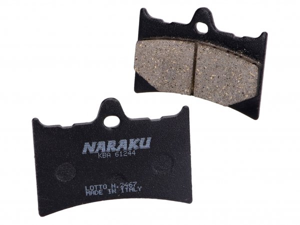 Bremsbeläge -NARAKU- organisch für Aprilia AF1 Futura 125, RS 125