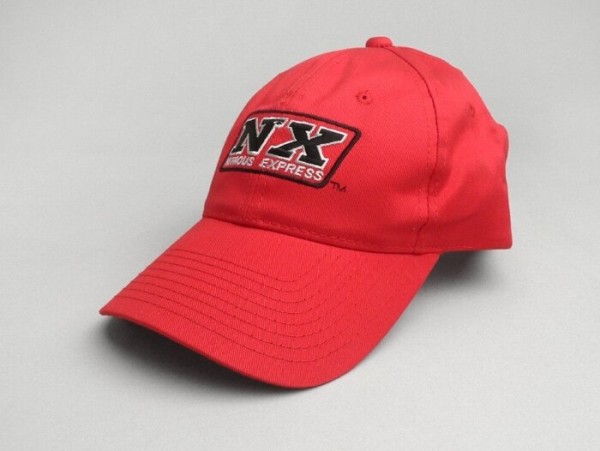 Cappellino con visiera -NX Nitrous Express- rosso