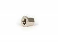 Nut with flange (high) -101 OCTANE- M7 x 1.00mm - used as cylinder head nut Minarelli 50cc horizontal