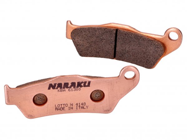 brake pads -NARAKU- sintered for MBK Skyliner, Yamaha Majesty, Piaggio X9, Gilera Nexus, GP800, Suzuki UH Burgman 125, 150